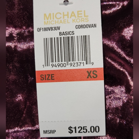 Michael Michael Kors Purple Velvet Sleeveless Maxi Dress Size XS - Picture 4 of 5
